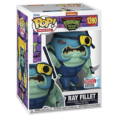 Funko Pop Turtles Ninja Mutant Mayhem - Ray Fillet #1390 Vinil 9,5 cm Oficial Funko