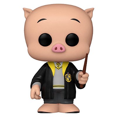 Funko Pop Wb 100Th Porky - Pig Hufflepuff #1337 Vinil 9,5 cm Oficial Funko