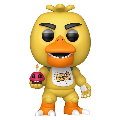 Funko Pop Five Nigths Freddy 10Th - Chica W/Cupcake #1063 Vinil 9,5 cm Oficial Funko