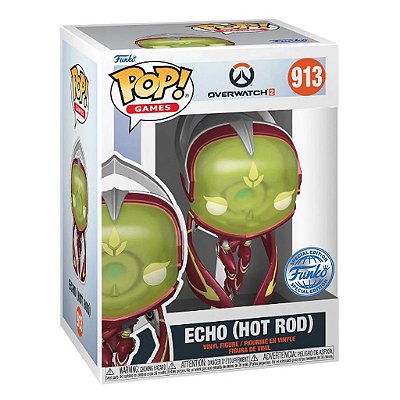 Funko Pop Overwatch 2 Echo - Hot Rod #913 Vinil 9,5 cm Oficial Funko