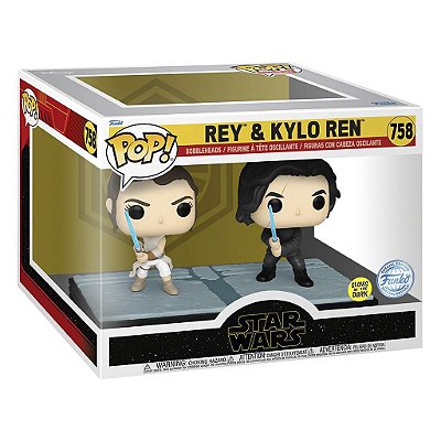 Funko Pop Star Wars Rey & - Kilo Ren #758 Vinil 9,5 cm Oficial Funko