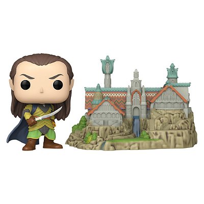 Funko Pop Lord Of The Rings Elrond - With Rivendell #1747 Vinil 9,5 cm Oficial Funko