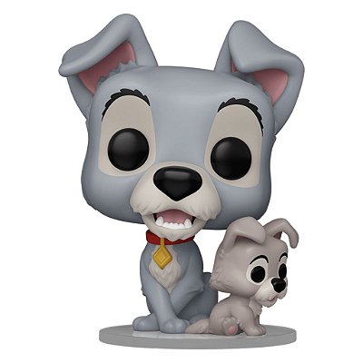 Funko Pop Disney Lady & The Tramp - Tramp W/Puppy #1554 Vinil 9,5 cm Oficial Funko