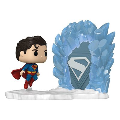 Funko Pop Heroes Dc Superman 2025 Superman - And Fortress #582 Vinil 9,5 cm Oficial Funko