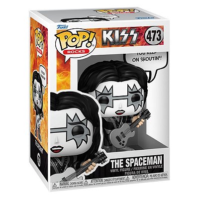 Funko Pop Rocks Kiss Sayings - The Spaceman #473 Vinil 9,5 cm Oficial Funko