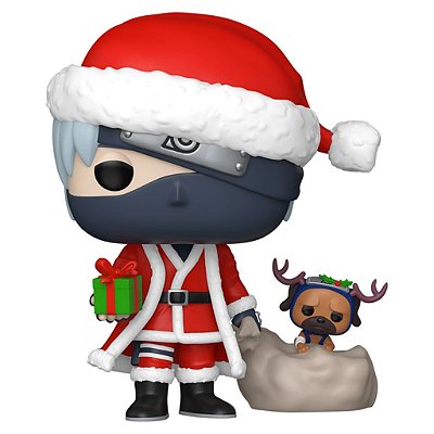 Funko Pop Naruto Plus Holiday Kakashi - Hatake W/Pakkun #2050 Vinil 9,5 cm Oficial Funko