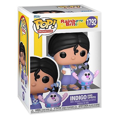 Funko Pop Rainbow Brite Indigo - And Sprite #1792 Vinil 9,5 cm Oficial Funko