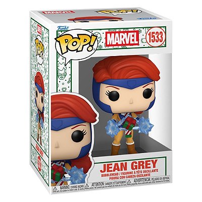 Funko Pop Marvel Holiday Divas - Jean Grey #1533 Vinil 9,5 cm Oficial Funko