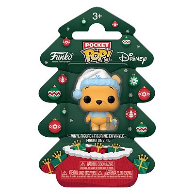 Funko Pop Pocket Holidy Winnie - The Pooh #86082 Vinil 9,5 cm Oficial Funko