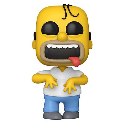 Funko Pop The Simpsons Tree House Of Horror - Homer Crazy #1743 Vinil 9,5 cm Oficial Funko