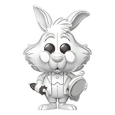 Funko Pop Disney Sketched - White Rabbit #1650 Vinil 9,5 cm Oficial Funko