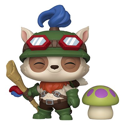 Funko Pop League Of Legends - Temo W/Mushroom #1138 Vinil 9,5 cm Oficial Funko