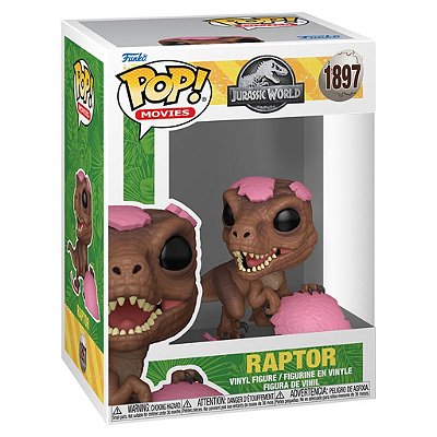 Funko Pop Jurassic Park - Sprg Raptor #1897 Vinil 9,5 cm Oficial Funko