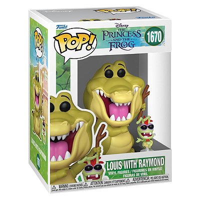 Funko Pop Disney Princess Frog - Louis W/Raymond #1670 Vinil 9,5 cm Oficial Funko