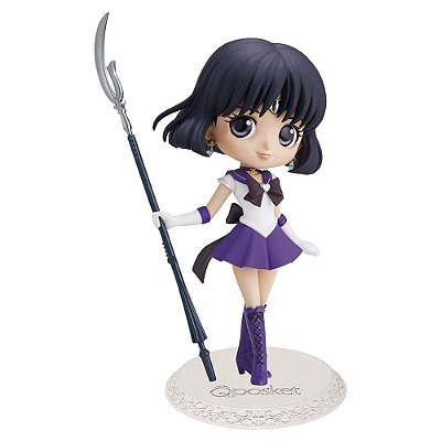 Action Figure Banpresto Anime Sailor Moon Saturno Q Posket 14 cm Oficial