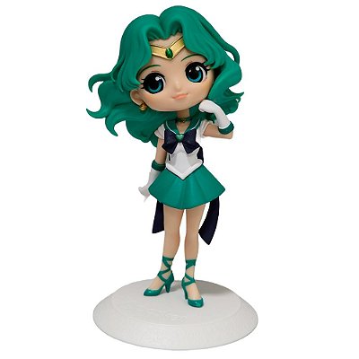 Action Figure Banpresto Anime Sailor Moon Neptune Q Posket 14 cm Oficial