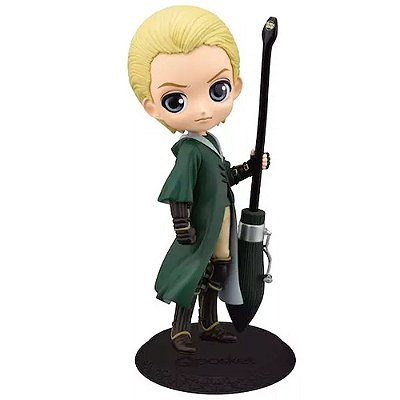 Action Figure Banpresto Anime Harry Potte Draco Malfoy Quidditch Q Posket 14 cm Oficial