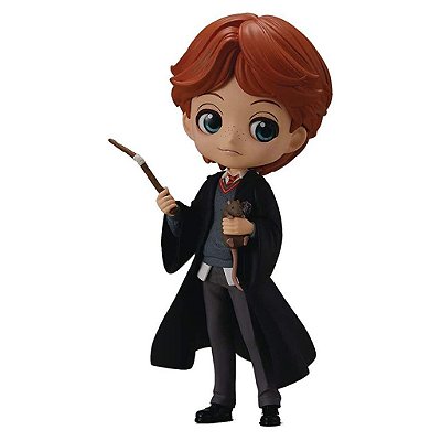 Action Figure Banpresto Harry Potter Ron Weasley /Scabbers Q Posket 14 cm Oficial
