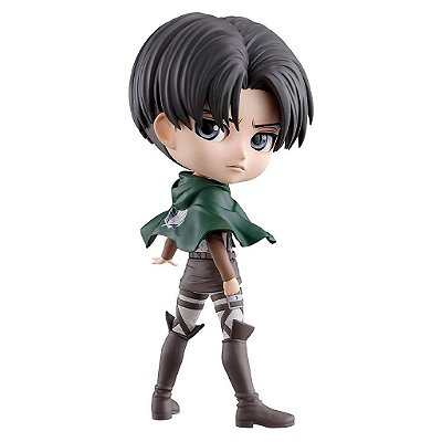 Action Figure Banpresto Attack on Titan Levi Q Posket 14 cm Oficial