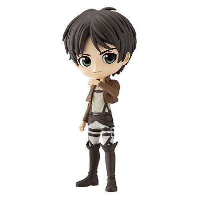 Action Figure Banpresto Attack on Titan Eren Yeager Q Posket 14 cm Oficial