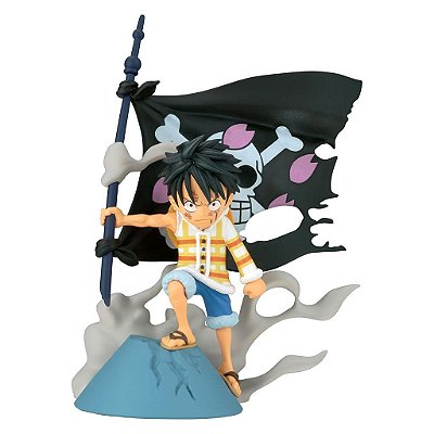 Action Figure Banpresto One Piece Monkey Luffy World Collectable Figure 7 cm Oficial