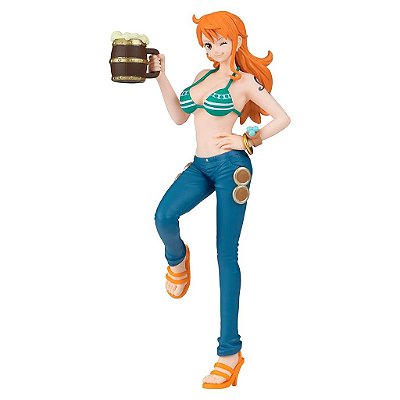 Action Figure Banpresto One Piece Lady Nami Basquet Banpresto 11-18 cm conforme a linha Oficial