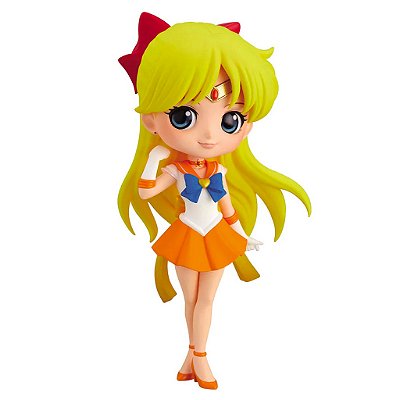 Action Figure Banpresto Anime Sailor Moon Venus Q Posket 14 cm Oficial