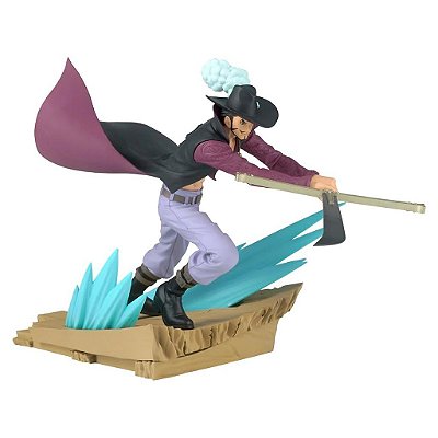 Action Figure Banpresto One Piece Dracule Mihawk Senkozekkei 15 cm Oficial