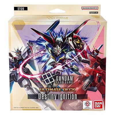 Gundam Card Game Booster Box Boneco Ultimate Deck Display 01- St09 6 Decks Oficial Bandai