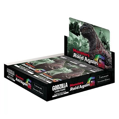 Godzilla Card Game Booster Box Monster Raid Again Booster Box C/12Pcs Oficial Bandai