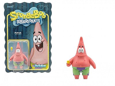 Action Figure Super7 Anime Spongebob Patrick Super7 9,5 a 18 cm conforme a linha Oficial