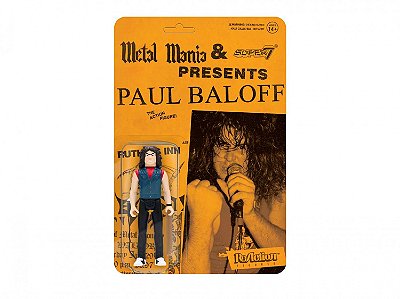 Action Figure Super7 Anime Rock Metal Mania Paul Baloff Super7 9,5 a 18 cm conforme a linha Oficial