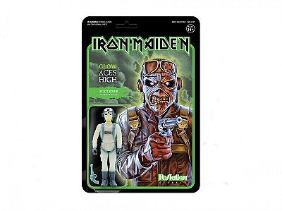Action Figure Super7 Anime Rock Iron Maiden Pilot Eddie Glow Super7 9,5 a 18 cm conforme a linha ...