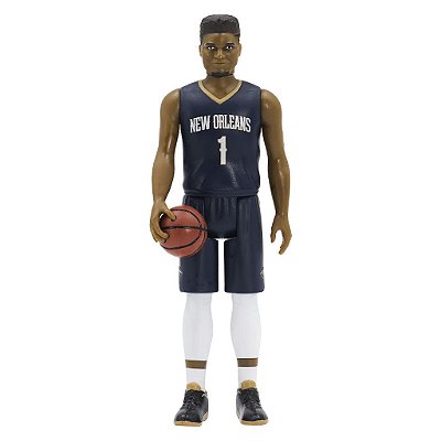 Action Figure Super7 NBA New Orleans Pelicans Zion Williamson ReAction NBA 9,5 cm (3,75 polegadas...