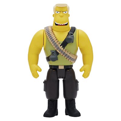 Action Figure Super7 The Simpsons Mcbain Comando Mcbain Super7 9,5 a 18 cm conforme a linha Oficial