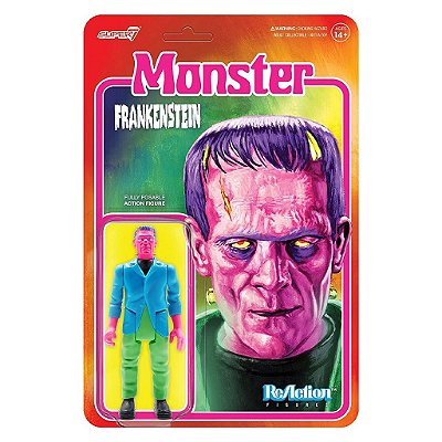 Action Figure Super7 Universal Monsters Monster Frankenstein Super7 9,5 a 18 cm conforme a linha ...