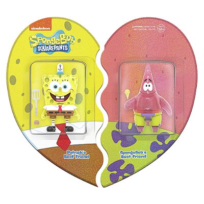 Action Figure Super7 Bob Esponja Patrick Pack Super7 9,5 a 18 cm conforme a linha Oficial
