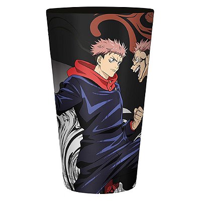 Caneca Jujutsu Kaisen Large Glass Verre Itadori Vs Sukuna AbyStyle Oficial