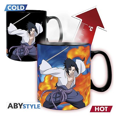Caneca Naruto Shippuden Heat Change Duel Cardboard AbyStyle Oficial