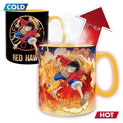 Caneca One Piece Red Hawk Luffy & Sabo AbyStyle Oficial