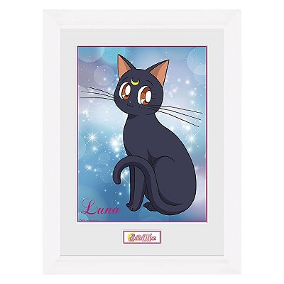 Pôster Sailor Moon Luna White Frame AbyStyle Oficial
