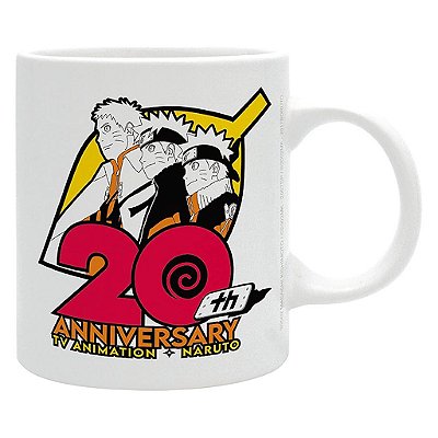 Caneca Naruto Shippuden 20 Years Anniversary AbyStyle Oficial
