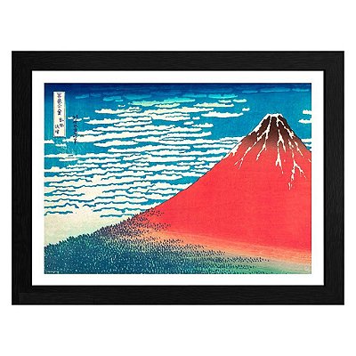 Pôster Cultura Pop Hokusai Red Fuji AbyStyle Oficial