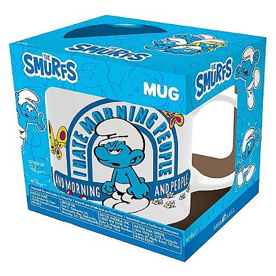 Caneca Cultura Pop Smurfs New Morning Mood AbyStyle Oficial