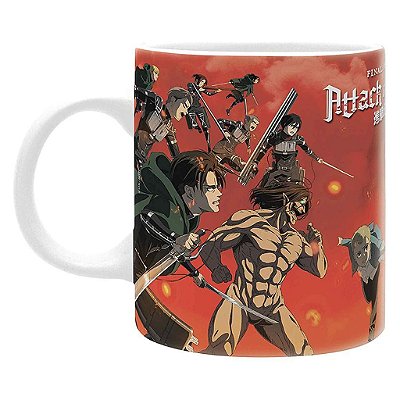 Caneca Attack on Titan Batle Scene AbyStyle Oficial