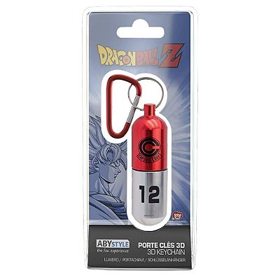 Chaveiro Dragon Ball Z Red Capsule Corp AbyStyle Oficial