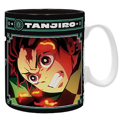 Caneca Demon Slayer Tanjiro Black AbyStyle Oficial