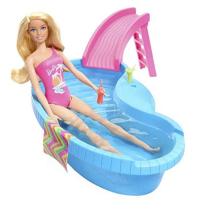 Boneca Mattel Barbie Barbie Pool W/ Oficial
