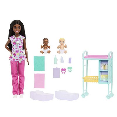 Boneca Mattel Barbie Barbie Careers Baby Doctor Black Oficial
