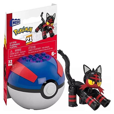 Action Figure Mattel Pokeball Pokeball Litt Oficial